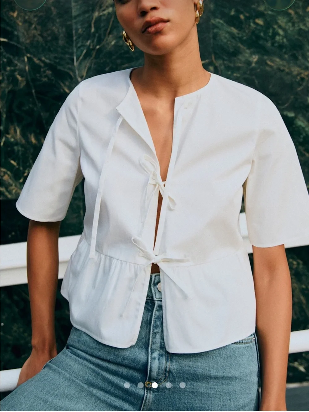 NWOT Sezane Ileana Blouse - Picture 3 of 7